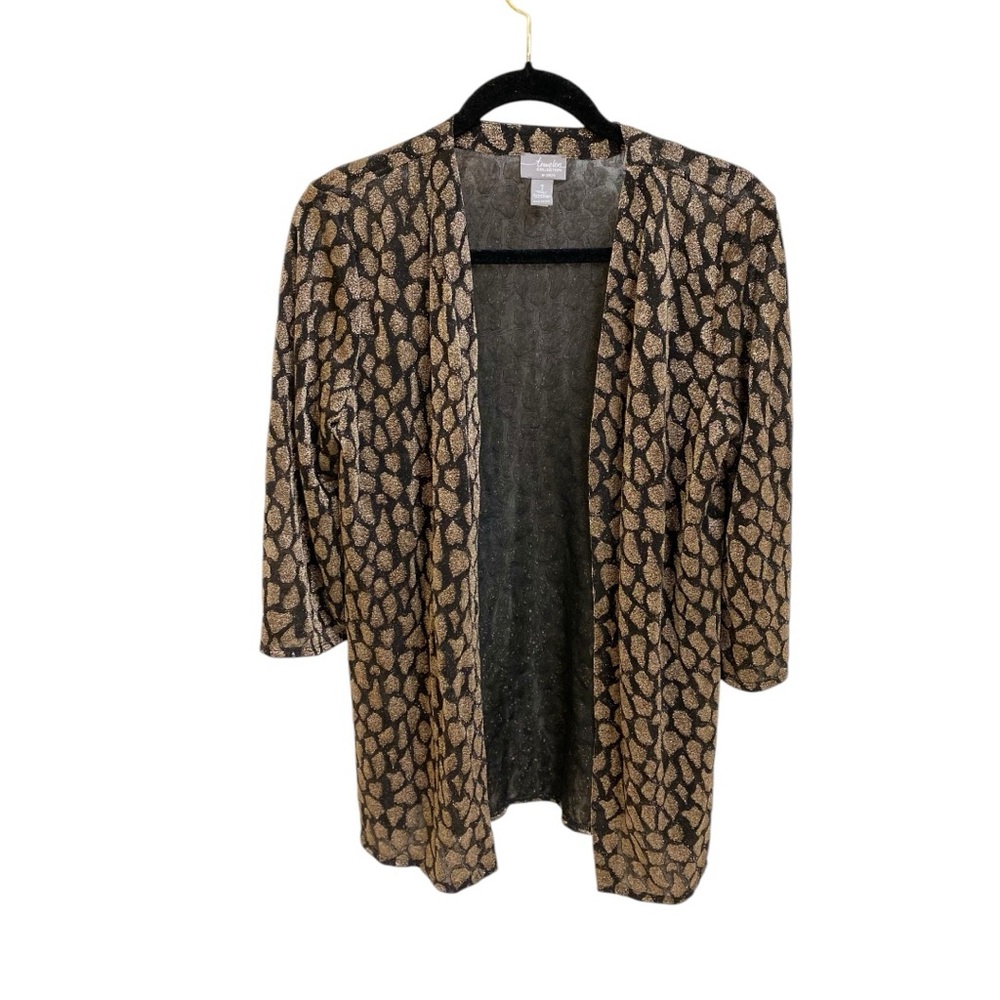 Chico’s Travelers Collection Animal Print Jacket Chicos Vanity Size 1